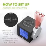 Digital Projection Alarm Clock Indoor Temperature