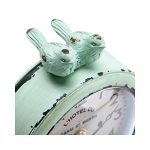 Chic Pewter Round Table Clock - Vintage Elegance for Timeless Decor