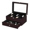 Wooden Watch Box 10 Slots Jewelry Organizer