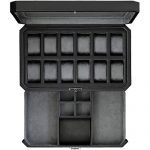 12 Slot Leather Watch Box with Valet Drawer