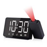 Alarm Clock with 360° Projector Sleep Timer