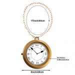 Gold Clock Necklace: A Must-Have Hip Hop Rapper Accessory for Your White Rabbit Costume