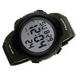 Sport with the Mens Digital Sports Watch – Waterproof, Shock Resistant, and Packed with Features in Sleek Black Design