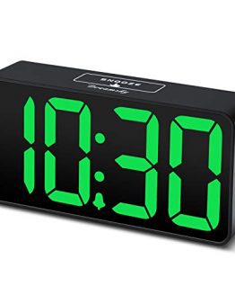 Digital Alarm Clock with USB Port for Charging