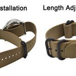 Watch Band Nylon Material Strap and High-End Black Buckle