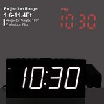 Large Display Bedrooms Projection Alarm Clock Radio