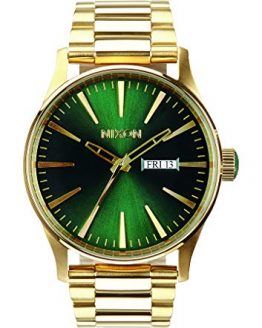 NIXON Sentry SS A356 - Gold Green Sunray - 100m Water Resistant