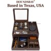Commander Dresser Valet: Premium Men's Watch Box and Jewelry Organizer with Smartphone Charging Station