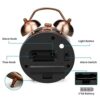 Loud and Silent Alarm Clock with Large Numbers – Perfect for Heavy Sleepers, Kids, and Offices, Compact Retro Design with Night Light and Non-Ticking Mechanism