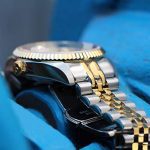 BUREI Mens Luxury Automatic Watch Dress Gold Self-Winding