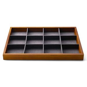 Wood Jewelry Organizer Tray Stackable Jewelry Drawer