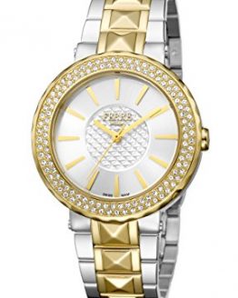 Ferre Milano Silver Dial With Two Toned Stainless-Steel Band Watch