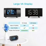 LIORQUE Projection Alarm Clock Radio Digital Clock