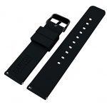 Black Buckle Watch Bands - Soft Silicone Quick Release