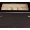 TIMELYBUYS 20 Piece Ebony Walnut Wood Men's Watch Box