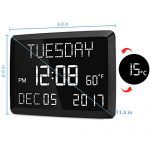 Digital Clock Large LED Word Display Dimmable