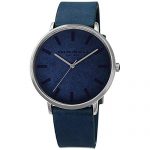 Bruno Magli Unique Light Blue Italian Leather Dial Strap Watch