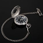 Mudder Vintage Roman Numerals Scale Quartz Pocket Watch