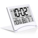 Digital Travel Alarm Clock Foldable Calendar Temperature Timer