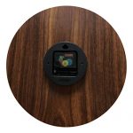 Wall Clock Silent Wooden Design Night Lights