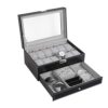 NEX Watch Case Organizer, Double-Layer Watch Box