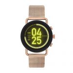 Skagen Stainless Steel and Mesh Touchscreen Smartwatch, Rose Gold