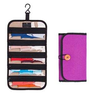 Watch Band Storage Roll Holds Most Sizes of Watch Bands