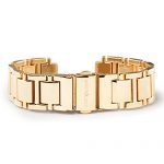 Quick Release Stainless Steel Watch Band in Gold