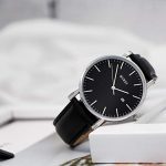 BUREI Men's Fashion Minimalist Wrist Watch Analog Black Date