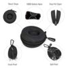 Travel Watch Case: Secure Single Storage for Wristwatches up to 50mm in Elegant Black