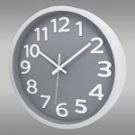 Modern Simple Wall Clock Non-Ticking Big Numbers