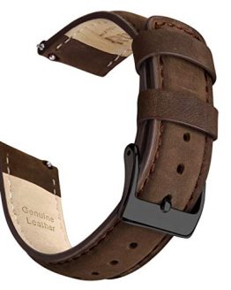 Saddle Brown Quick Release Leather Watch Strap