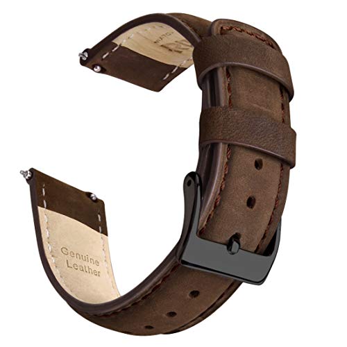 Saddle Brown Quick Release Leather Watch Strap