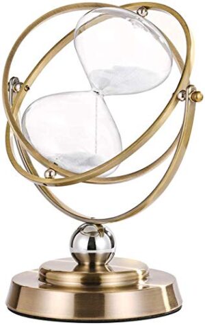 Large Antique Rotating White Sand Clock 60 Minute Hourglassr Sand Time