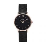 CLUSE Minuit Mesh Rose Gold Black Black Women's