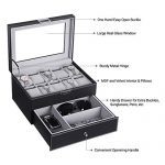 BEWISHOME Watch Box Organizer with Valet Drawer
