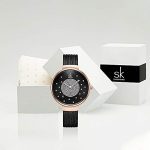 SHENGKE Analog Mesh Watch Stainless Steel Band