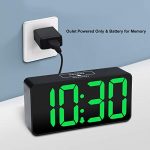 Digital Alarm Clock with USB Port for Charging
