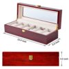 Karamanda 6 Wide Slots Wooden Paint Watch Box