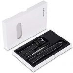 Quick Release Leather Watch Strap 22mm Black
