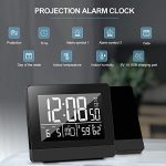Geevon Projection Alarm Clock,Indoor Thermometer Hygrometer