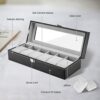 ProCase Watch Box Leather for Men Women (6 Slots)