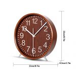 KAMEISHI 8 Inch Wood Table Clocks Battery