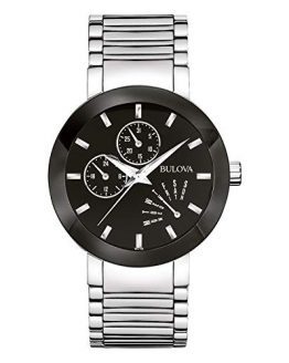 Bulova Men's Black Stainless Steel Watch