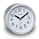 Round Silent Analog Alarm Clock Non Ticking, Gentle Wake
