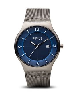 BERING Time | Men's Slim Watch 14440-007 | 40MM Case | Solar Collection