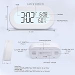 Digital Alarm Clocks for Desk or Bedroom, Small Alarm Clocks for Kids