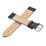 Watch Band Black with Carbon Fiber Men's Replacement Strap
