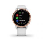White/Rose Gold Garmin Vivoactive 4S Smartwatch
