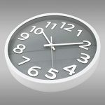 Modern Simple Wall Clock Non-Ticking Big Numbers